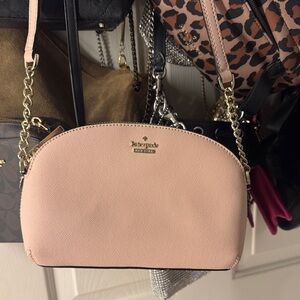 kate spade Blush Crossbody with Gold Chain